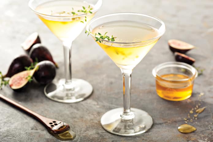 2019 Fall Cocktails - Fig, Honey, and Thyme Martini