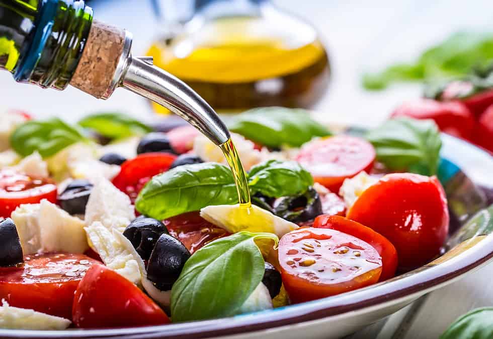 Healthy Beach Snacks - Mediterranean Caprese Tortellini Salad